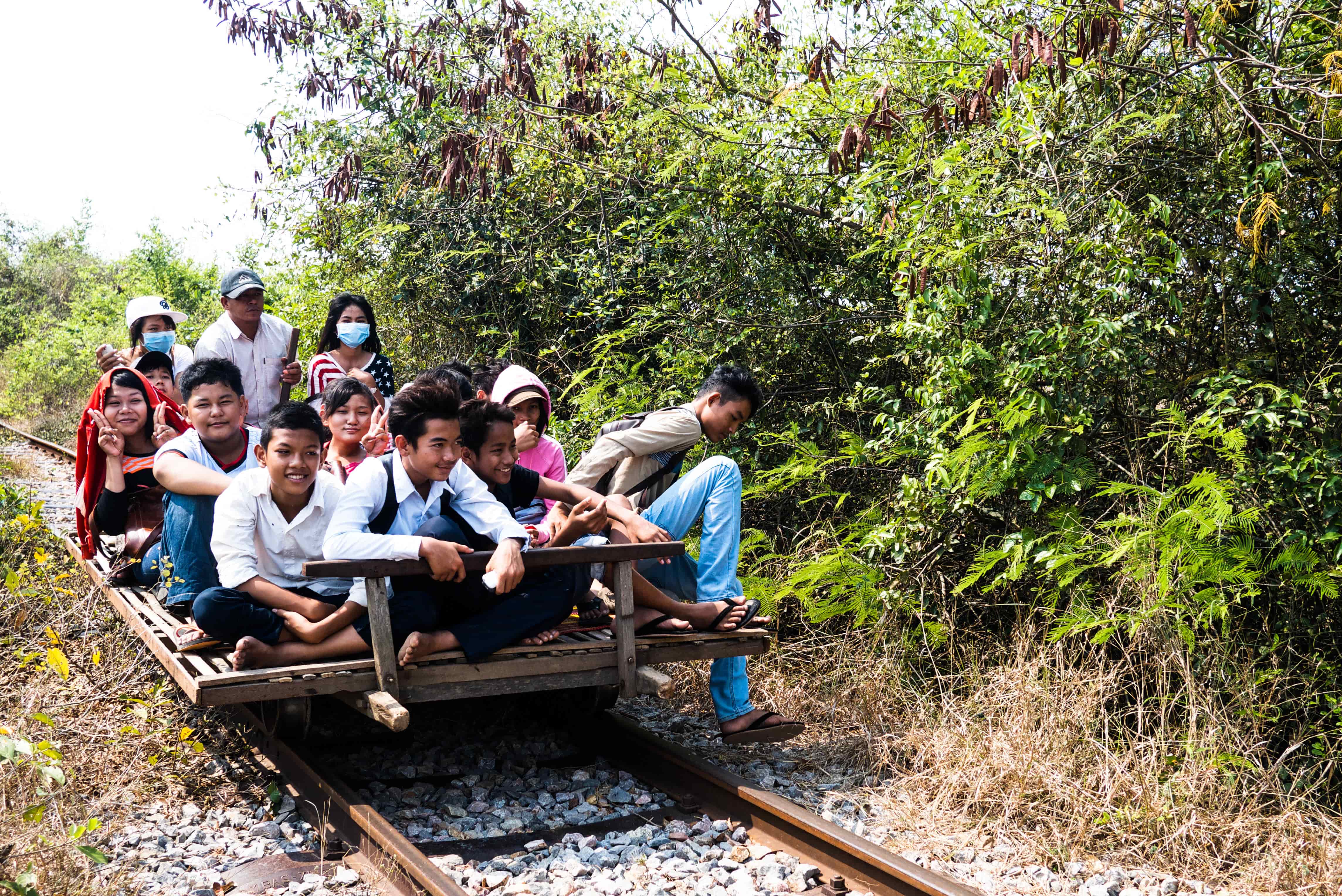 The Bamboo Train in Battambang