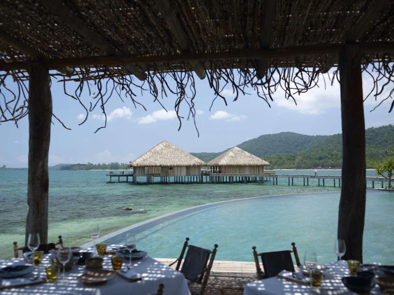 The restaurant at Song Saa Private Island