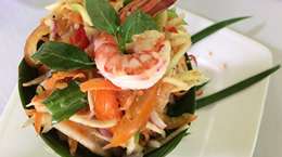 Pomelo Salad with Shrimp and Pork in Phnom Penh Cambodia