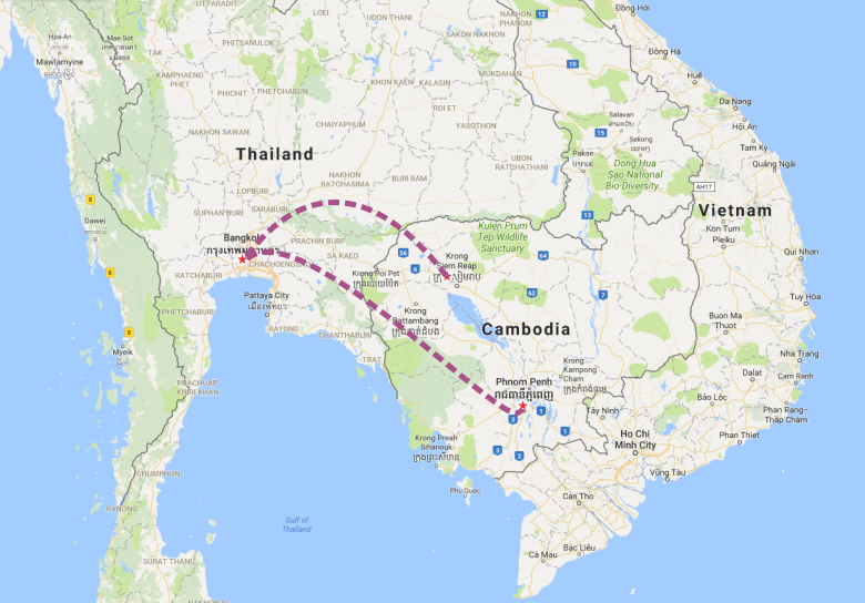 cambodia to thailand travel