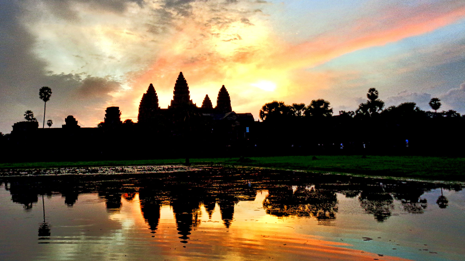 Sunrise over Angkor Wat temple