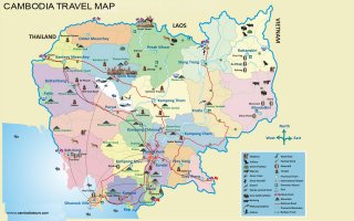 Cambodia Travel Map