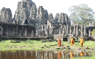 Buddhist moks in Angkor Thom