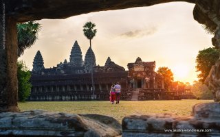 Angkor Wat in the sunset