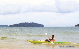 Kayaking in Sihanoukville in Cambodia