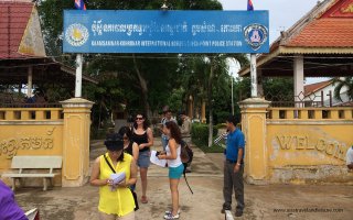 Cambodia Immigration Office by Mekong River